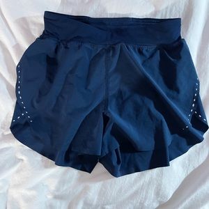 Lululemon fast and free navy shorts